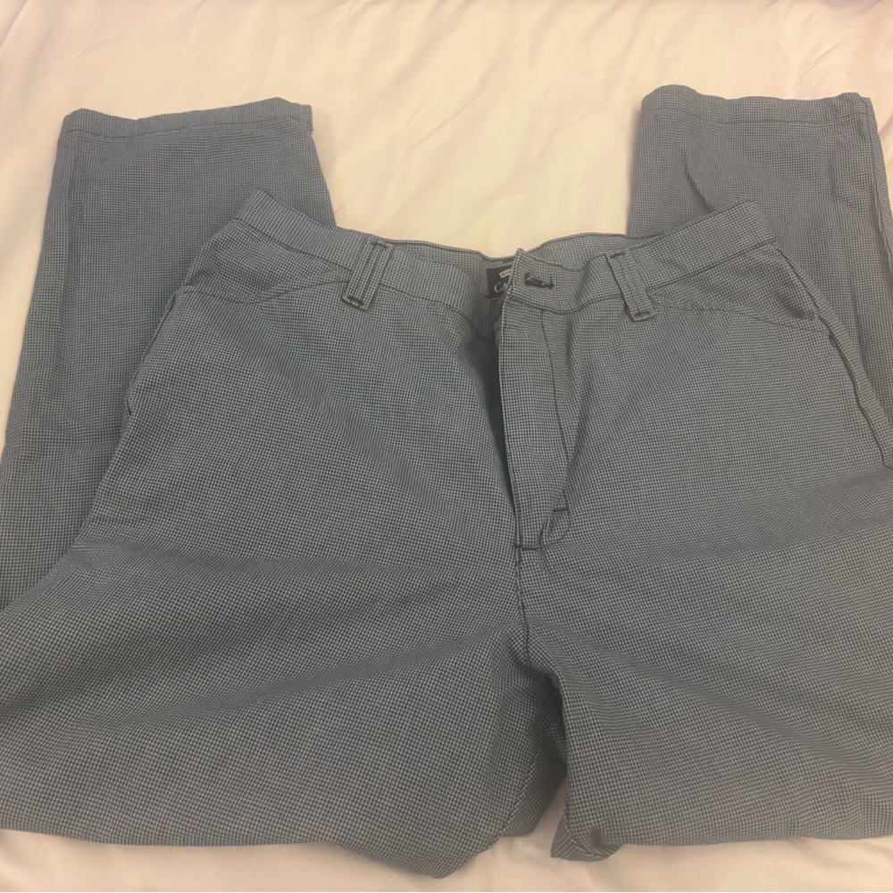 Dockers Men's Light Blue Micro-Check Chinos